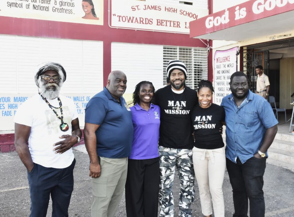Kiwanis Club of Montego Central and Reggae Artiste Hezron Inspire Students at Saint James High School