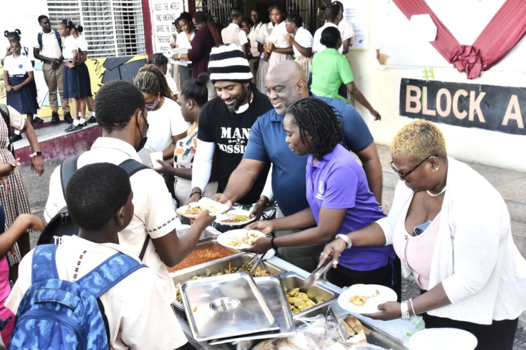 Kiwanis Club of Montego Central and Reggae Artiste Hezron Inspire Students at Saint James High School